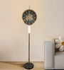Vintage Skeleton Clock Floor Lamp with 3 Light Modes