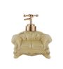 Vintage Sofa 250ml Beige & Gold Ceramic Soap Dispenser