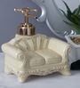 Vintage Sofa 250ml Beige & Gold Ceramic Soap Dispenser