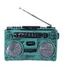 Vintage Stereo System Blue Resin Showpieces