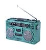Vintage Stereo System Blue Resin Showpieces