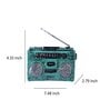 Vintage Stereo System Blue Resin Showpieces