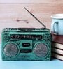 Vintage Stereo System Blue Resin Showpieces