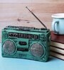 Vintage Stereo System Blue Resin Showpieces