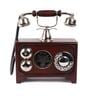 Vintage Style Brass & Wood Dummy Retro Telephone