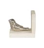 Aluminium Silver Vintage Style Decorative Bird Bookend