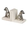 Aluminium Silver Vintage Style Decorative Dog Bookend