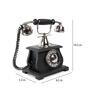 Vintage Style Nickel Coated Brass & Wood Dummy Retro Telephone