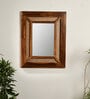 Vintage Teak Cane Wall Mirror