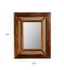 Vintage Teak Cane Wall Mirror