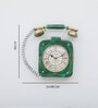 Vintage Telephone Multicolour Iron  Wall Clock