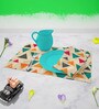 Vintage Triangle   Multicolor (18 x 12) Cotton Canvas (Set of 6) Table Placemat