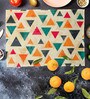 Vintage Triangle   Multicolor (18 x 12) Cotton Canvas (Set of 6) Table Placemat