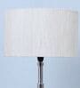 Vintage Tripod Black Mango Wood Base Floor Lamps Off White Cotton Shade