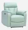 Vinterr Leatherette Motorised Recliner in Mint Sage Colour