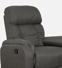 Vintter Fabric 1 Seater Manual Recliner in Warm Grey Colour