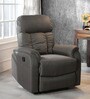 Vintter Fabric 1 Seater Manual Recliner in Warm Grey Colour