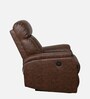 Vintter Leatherette 1 Seater Motorized Recliner in Black & Brown Colour