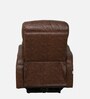 Vintter Leatherette 1 Seater Motorized Recliner in Black & Brown Colour