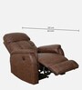 Vintter Leatherette 1 Seater Motorized Recliner in Black & Brown Colour