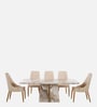 Viola 8 Seater Dining Set In Beige Color Viola 8 Seater Dining Set In Beige Color