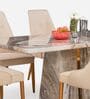 Viola 8 Seater Dining Set In Beige Color Viola 8 Seater Dining Set In Beige Color
