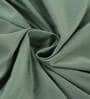Green Solid 300 TC 100% Cotton Single Bed Sized Bed Sheets With 1 Pillow Cover