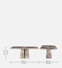 Viola Marble Top 6 Seater Dining Set In Beige Colour