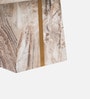Viola Marble Top 6 Seater Dining Set In Beige Colour