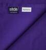 Violet Solid 144 TC Cotton King Sized Bed Sheets with 4 Pillow Covers