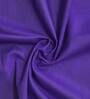 Violet Solid 144 TC Cotton King Sized Bed Sheets with 4 Pillow Covers