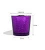 Violet Glass Christmas Table Tea Light Holders & Votives (Pack Of 4)