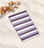 Violet Cotton Striped 220 GSM Bath Towels 3 Pc