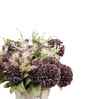 Violet Silk Chrysanthemums Silk Bunch Single Stem Flower