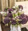 Violet Silk Chrysanthemums Silk Bunch Single Stem Flower
