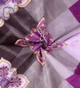 Purple Ethnic Motif 186 TC Cotton Double Sized Bedsheet With 2 Pillow Covers