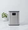 Silver Metal Viora Trash Bin 20 Ltr