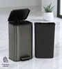 Grey Metal Viora Trash Bin 20 Ltr