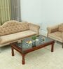 Vipra Sheesham Wood Coffee Table In Honey Oak Finish