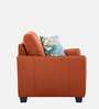 Virginia Chenille Fabric 1 Seater Sofa In Orange Colour