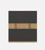 Virgo 4 Door Wardrobe In Grey Finish With Drawer