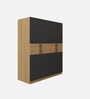 Virgo 4 Door Wardrobe In Grey Finish With Drawer