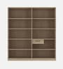 Virgo 4 Door Wardrobe In Grey Finish With Drawer