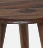 Virton Sheesham Wood Nest Of Tables In Scratch Resistant Rustic Teak Finish