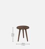 Virton Sheesham Wood Nest Of Tables In Scratch Resistant Rustic Teak Finish