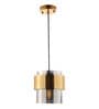 Frappe Visalia Grey Glass and Metal Hanging Light