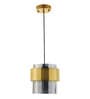 Frappe Visalia Grey Glass and Metal Hanging Light
