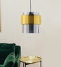 Frappe Visalia Grey Glass and Metal Hanging Light