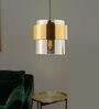 Frappe Visalia Grey Glass and Metal Hanging Light