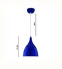 Visaya Blue Metal Hanging Light